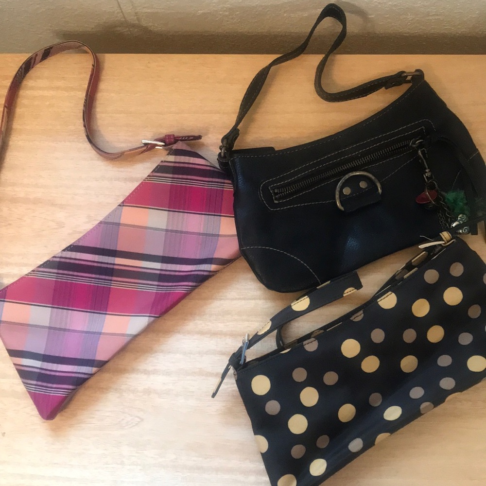 Bundle of three retro purses.